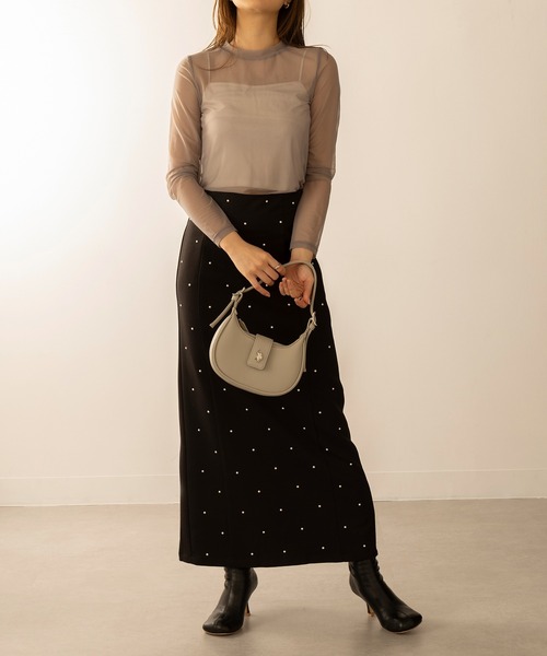 U.S. POLO ASSN.（ユーエスポロアッスン）の「【U.S. POLO ASSN.】≪別注≫ 3WAY Half Moon Bag / ハーフムーンショルダーバッグ  ハンドバッグ（ショルダーバッグ・レディース・ブラック/グレイッシュベージュ/ライトグレー/グリーン・FREE）」の19枚目の写真