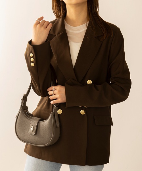 【US POLO ASSN】国内発送 ハーフムーンショルダーバッグ セール】【U.S. POLO ASSN.】≪別注≫ 3WAY Half Moon Bag