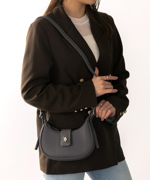 セール】【U.S. POLO ASSN.】≪別注≫ 3WAY Half Moon Bag