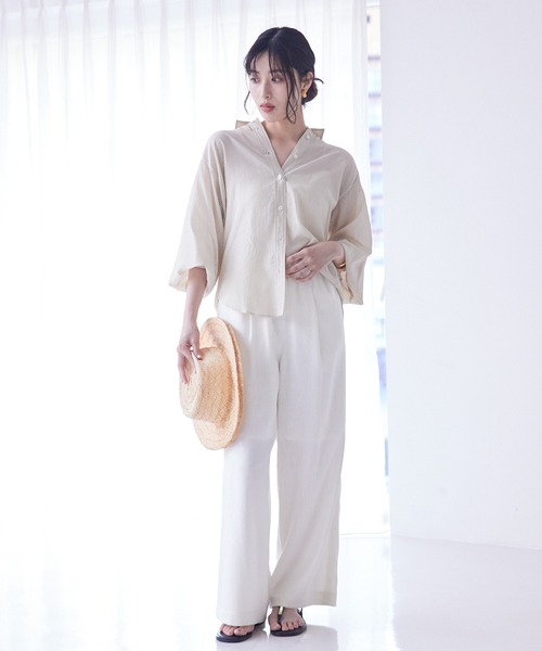 qualite / カリテ カシュクールレギュラーシャツ qualite｜カシュクールレギュラーシャツ | Rakuten Fashion(楽天