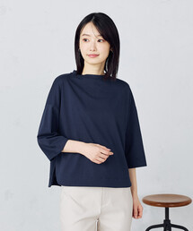 7分袖シンプルカットソー