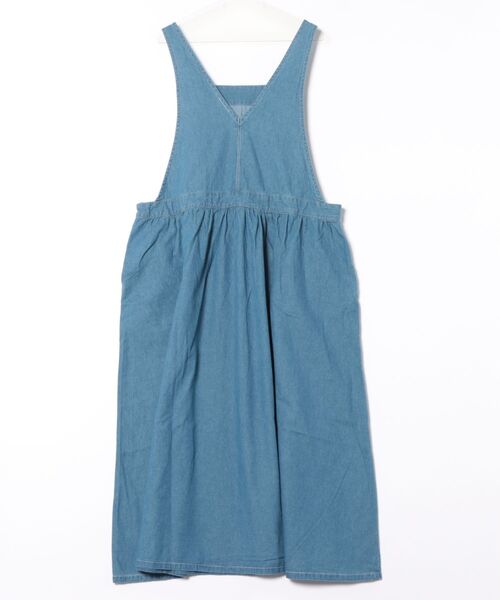 チチカカ（チチカカ）の「デニムジャンパースカート【大きいサイズ】（ジャンパースカート・レディース・ブルー/インディゴブルー・3L）」の19枚目の写真