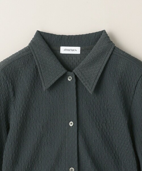 【DK.GRAY】<ATTISESSION>シアー ラッセル シャツ DK.GRAY】<ATTISESSION>シアー ラッセル シャツの通販 by UNITED