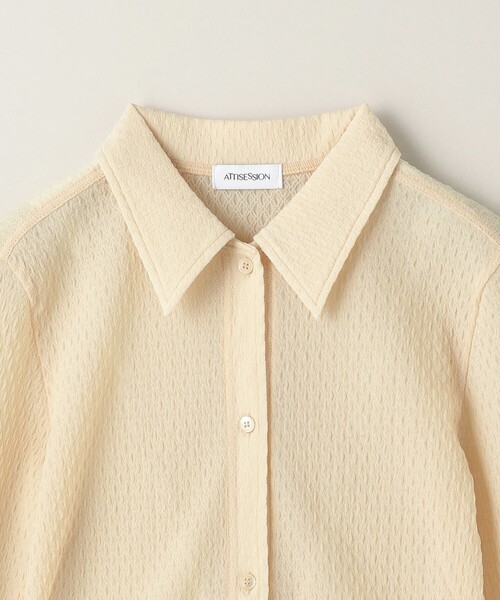 【DK.GRAY】<ATTISESSION>シアー ラッセル シャツ DK.GRAY】<ATTISESSION>シアー ラッセル シャツの通販 by UNITED
