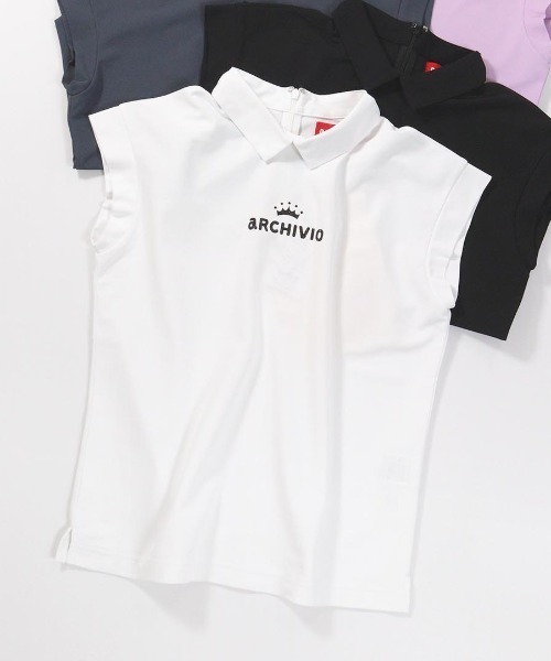 archivio(アルチビオ)の「<LADIES>UV速乾カノコプルオーバー(Tシャツ/カットソー・レディース・ライトパープル/ホワイト/グレー/ブラック・S/M/L)」の2枚目の写真