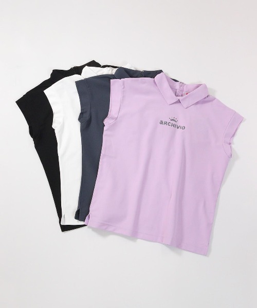 archivio(アルチビオ)の「<LADIES>UV速乾カノコプルオーバー(Tシャツ/カットソー・レディース・ライトパープル/ホワイト/グレー/ブラック・S/M/L)」の22枚目の写真