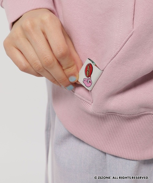 niko and...（ニコアンド）の「【ZIZONE(ジゾーン)】コラボ 耳付きジップパーカー（パーカー・レディース・ピンク・MEDIUM/LARGE）」の4枚目の写真