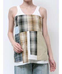 Ungrid | リメイクチェックベアトップ(チューブトップ)