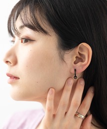 ステンレス デザインフープイヤリング(両耳2点セット)