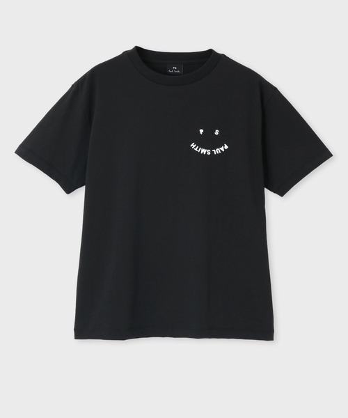 PS Paul Smith(ピーエスポールスミス)の「ウィメンズ "Happy" 半袖Tシャツ / 155406 232V(Tシャツ/カットソー・レディース・ホワイト/ネイビー/ブラック・LARGE/MEDIUM/SMALL/X-SMALL/3L/2L)」の2枚目の写真