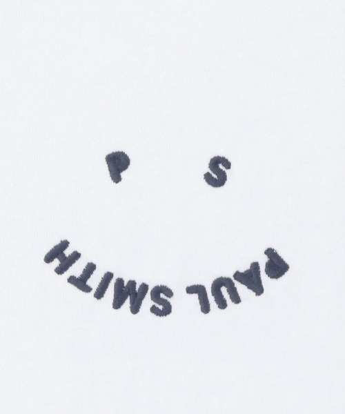PS Paul Smith(ピーエスポールスミス)の「ウィメンズ "Happy" 半袖Tシャツ / 155406 232V(Tシャツ/カットソー・レディース・ホワイト/ネイビー/ブラック・LARGE/MEDIUM/SMALL/X-SMALL/3L/2L)」の4枚目の写真