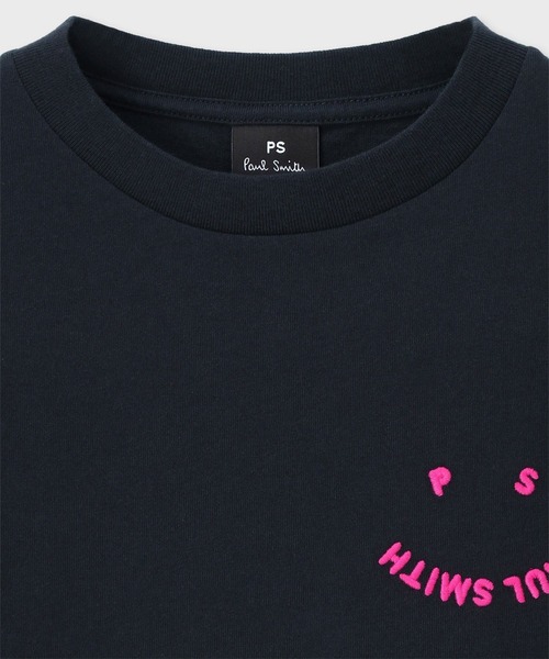 PS Paul Smith(ピーエスポールスミス)の「ウィメンズ "Happy" 半袖Tシャツ / 155406 232V(Tシャツ/カットソー・レディース・ホワイト/ネイビー/ブラック・LARGE/MEDIUM/SMALL/X-SMALL/3L/2L)」の9枚目の写真