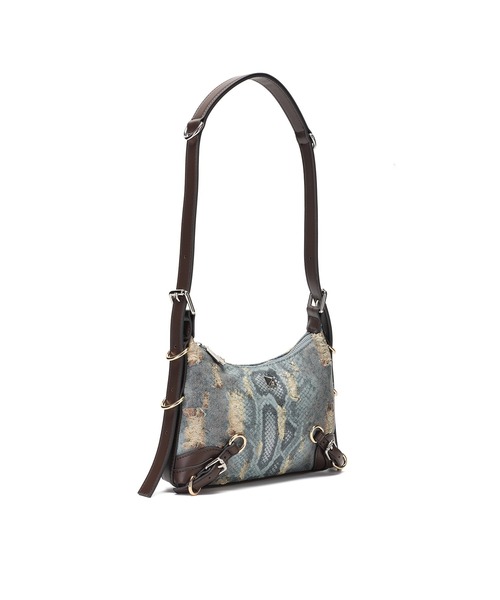 jouetie（ジュエティ）の「【jouetie/ジュエティ】ベルテッド　ヴィンテージクラッシュ　ミニショルダーバッグ（ショルダーバッグ・レディース・パイソン/ネイビー/オフホワイト/ブラック/キャメル/ブルー系その他・FREE）」の9枚目の写真