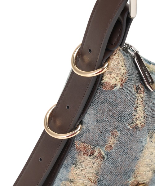 jouetie（ジュエティ）の「【jouetie/ジュエティ】ベルテッド　ヴィンテージクラッシュ　ミニショルダーバッグ（ショルダーバッグ・レディース・パイソン/ネイビー/オフホワイト/ブラック/キャメル/ブルー系その他・FREE）」の14枚目の写真