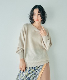 LEPSIM | 5ゲージカノコライクボートネックプルオーバー 243134(ニット/セーター)