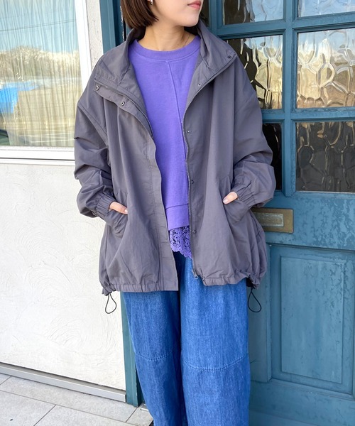 CRB（シーアールビー）の「スタンドブルゾン（ブルゾン・レディース・ベージュ/アイボリー/チャコールグレー/カーキ・F）」の7枚目の写真