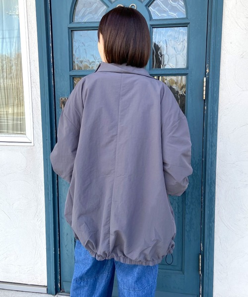 CRB（シーアールビー）の「スタンドブルゾン（ブルゾン・レディース・ベージュ/アイボリー/チャコールグレー/カーキ・F）」の10枚目の写真