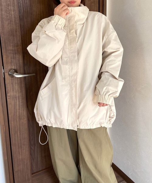 CRB（シーアールビー）の「スタンドブルゾン（ブルゾン・レディース・ベージュ/アイボリー/チャコールグレー/カーキ・F）」の16枚目の写真