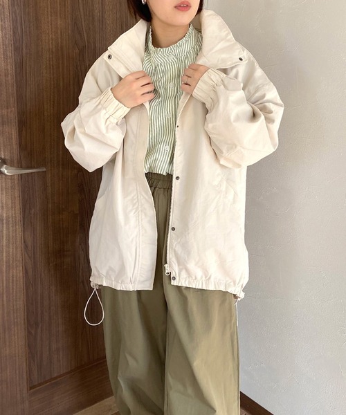 CRB（シーアールビー）の「スタンドブルゾン（ブルゾン・レディース・ベージュ/アイボリー/チャコールグレー/カーキ・F）」の17枚目の写真