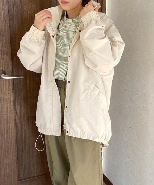 CRB（シーアールビー）の「スタンドブルゾン（ブルゾン・レディース・ベージュ/アイボリー/チャコールグレー/カーキ・F）」の18枚目の写真