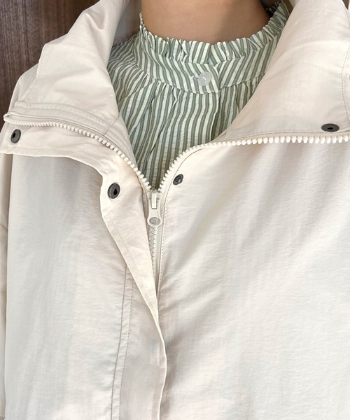 CRB（シーアールビー）の「スタンドブルゾン（ブルゾン・レディース・ベージュ/アイボリー/チャコールグレー/カーキ・F）」の22枚目の写真