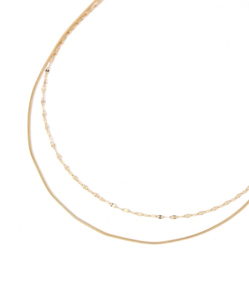 LEPSIM（レプシィム）の「ステンレス2連ショートネックレス　303300（ネックレス・レディース・シルバー/シルバー系その他/ゴールド・ONE SIZE）」の10枚目の写真