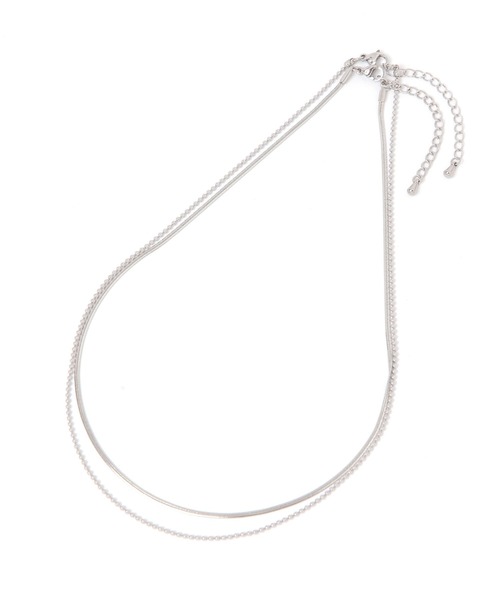 LEPSIM（レプシィム）の「ステンレス2連ショートネックレス　303300（ネックレス・レディース・シルバー/シルバー系その他/ゴールド・ONE SIZE）」の11枚目の写真