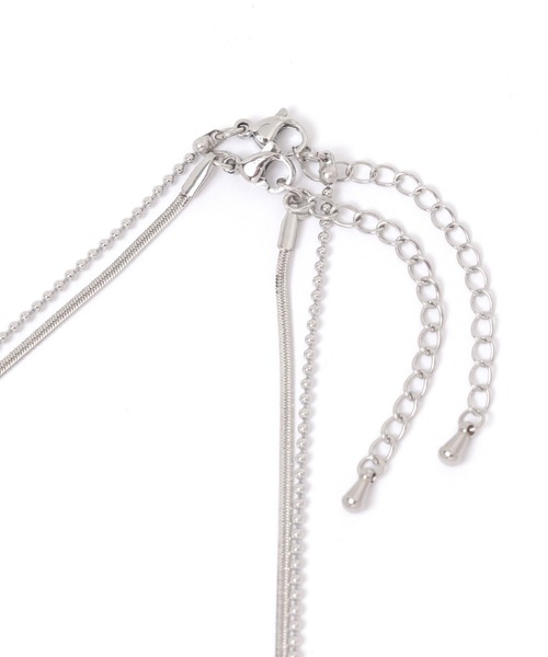 LEPSIM（レプシィム）の「ステンレス2連ショートネックレス　303300（ネックレス・レディース・シルバー/シルバー系その他/ゴールド・ONE SIZE）」の4枚目の写真