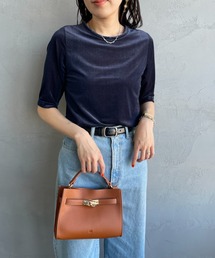 JEANS FACTORY Clothes | [Jeans Factory Clothes/ジーンズファクトリークローズ] シアーベロア ショートスリーブカットソー(Tシャツ/カットソー)