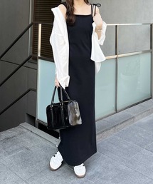 nelliy.（ネルリー）の「スウェットリボンIラインキャミワンピース（ワンピース）」