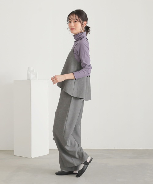 n'OrLABEL(ノアールレーベル)の「ツイルキャミセットアップ(その他パンツ・レディース・グレー/ブラック・2/1)」の8枚目の写真