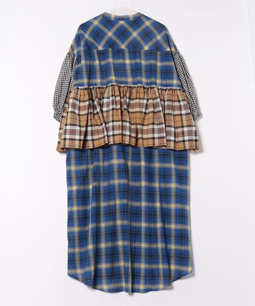 Vivienne Westwood（ヴィヴィアンウエストウッド）の「ﾄﾘﾌﾟﾙﾁｪｯｸﾌﾞﾛｯｷﾝｸﾞｼｬﾂﾄﾞﾚｽ（シャツワンピース・レディース・レッド系/ブルー系・FREE）」の3枚目の写真