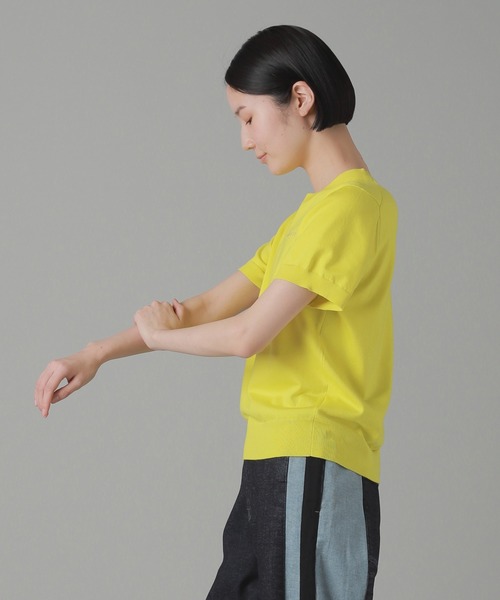 ZUCCa(ズッカ)の「LOGOニット / ニットポロシャツ / (O)(ポロシャツ・レディース・イエロー/ブラック/グレー/ネイビー・M size)」の7枚目の写真