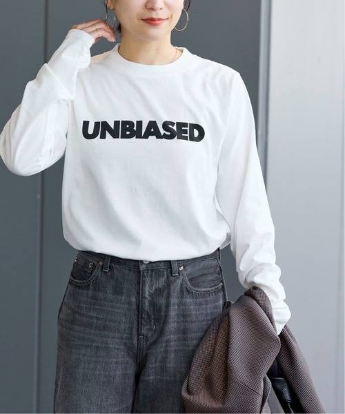 ジャーナルスタンダード　UNBIASED ロンT シルバー 追加3》UNBIASEDロングスリーブ Tシャツ（Tシャツ/カットソー