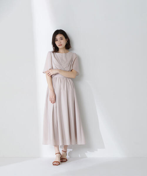 NATURAL BEAUTY BASIC(ナチュラルビューティーベーシック)の「◇カシュクールバックリボンワンピース(ワンピース・レディース・チャコールグレー/ベージュ/ダークブルー・P/S/SMALL/MEDIUM)」の20枚目の写真