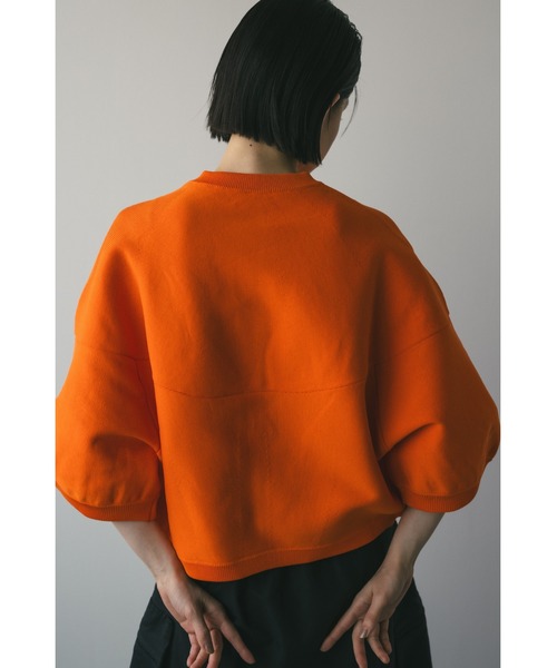 STYLEMIXER(スタイルミキサー)の「パネルフォルムカーディガン(カーディガン/ボレロ・レディース・アイボリー/ブラック/オレンジ・FREE)」の5枚目の写真