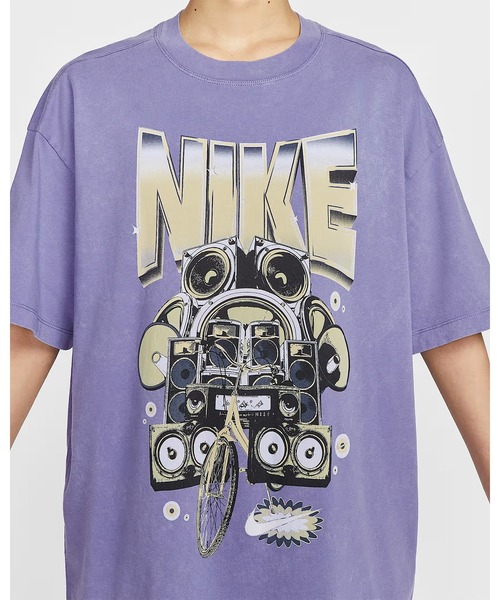 ナイキ レディース シャツ XL 紫 ストライプ ナイキ（NIKE）（レディース）ワン スウッシュ ドライフィット