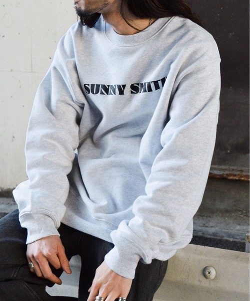 Sunny Smith(サニースミス)の「【SUNNY SMITH】12.7オンス ヘビーウェイトパームツリープリント裏毛トレーナー(CP)(スウェット・メンズ・アッシュ/ブラック・XL/L)」の15枚目の写真