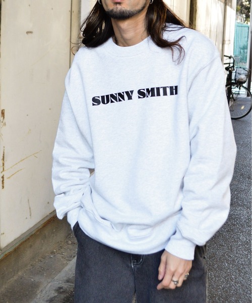 Sunny Smith(サニースミス)の「【SUNNY SMITH】12.7オンス ヘビーウェイトパームツリープリント裏毛トレーナー(CP)(スウェット・メンズ・アッシュ/ブラック・XL/L)」の17枚目の写真