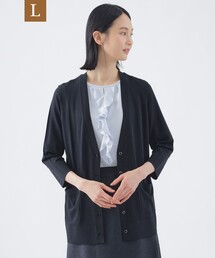 トランスワークのウォッシャブル Vネック ボレロカーディガン size40 トランスワークのウォッシャブル Vネック ボレロカーディガン