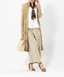 aunt lily（アントリリー）の「ワッシャー加工フレンチリネンテーラーライトコート（その他アウター）」