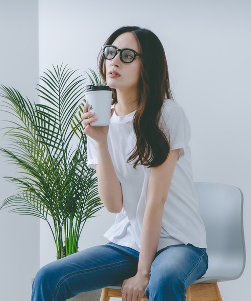 HANES(ヘインズ)の「【Hanes/ヘインズ】キャップスリーブTシャツ(Tシャツ/カットソー・レディース・ブラック/ホワイト/グレー・FREE)」の17枚目の写真