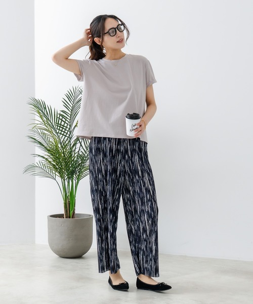 HANES(ヘインズ)の「【Hanes/ヘインズ】キャップスリーブTシャツ(Tシャツ/カットソー・レディース・ブラック/ホワイト/グレー・FREE)」の6枚目の写真