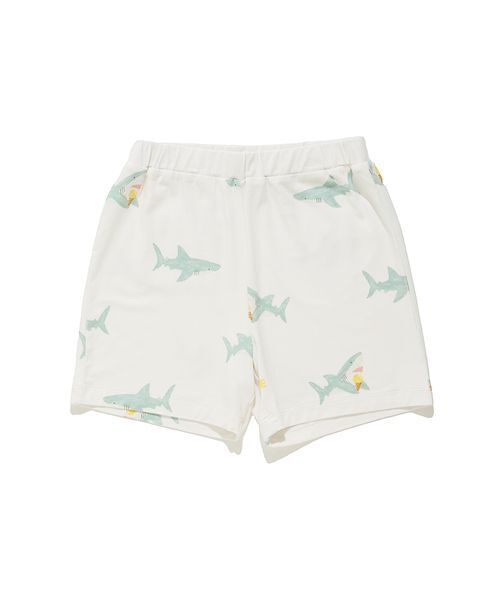 ジェラートピケ　COOL シャーク柄Tシャツ＆シャーク柄ショートパンツ　サメ ジェラートピケ シャーク柄Tシャツ&ショートパンツ セットアップ