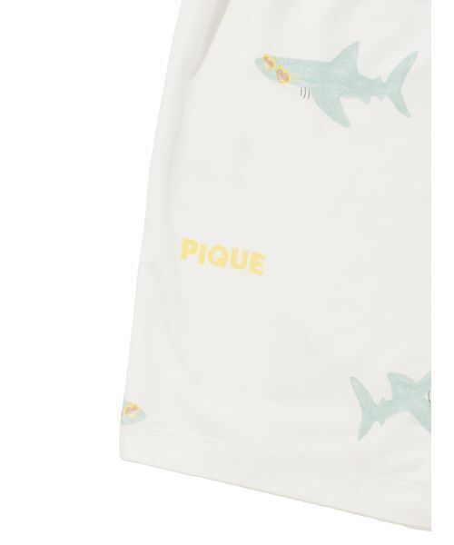 ジェラートピケ　SHARK柄Tシャツ＆ショートパンツ【新品未開封】 ジェラートピケ シャーク柄Tシャツ&ショートパンツ セットアップ