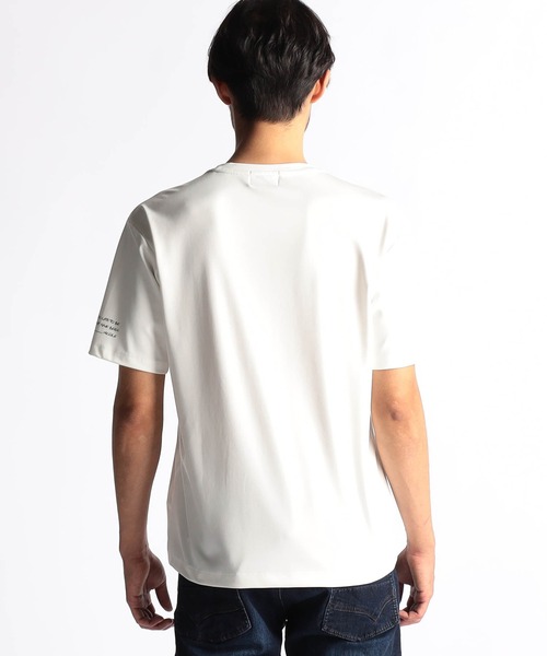 NICOLE CLUB FOR MEN(ニコルクラブフォーメン)の「ステンドグラスプリント・ロゴ刺繍半袖Tシャツ(Tシャツ/カットソー・メンズ・ブラック/オフホワイト/ミント/グレー系・MEDIUM/LARGE/X-LARGE)」の9枚目の写真