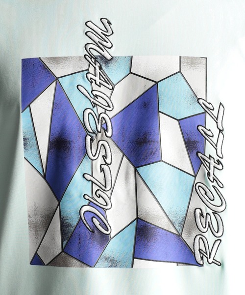 NICOLE CLUB FOR MEN(ニコルクラブフォーメン)の「ステンドグラスプリント・ロゴ刺繍半袖Tシャツ(Tシャツ/カットソー・メンズ・ブラック/オフホワイト/ミント/グレー系・MEDIUM/LARGE/X-LARGE)」の17枚目の写真