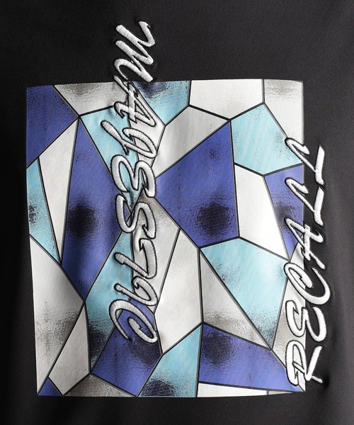 NICOLE CLUB FOR MEN(ニコルクラブフォーメン)の「ステンドグラスプリント・ロゴ刺繍半袖Tシャツ(Tシャツ/カットソー・メンズ・ブラック/オフホワイト/ミント/グレー系・MEDIUM/LARGE/X-LARGE)」の18枚目の写真