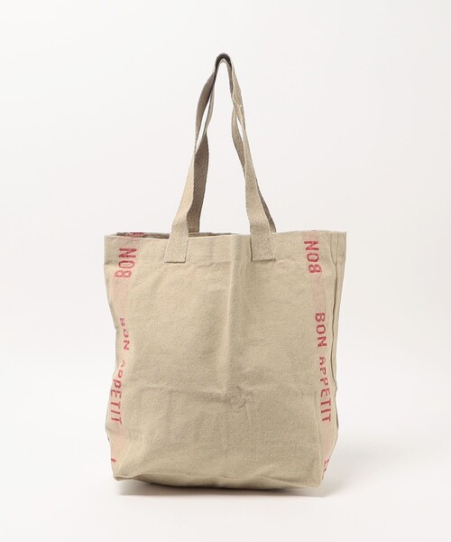 Steven Alan（スティーブンアラン）の「＜Charvet Editions＞ Bon Appetit TOTE BAG/バッグ（トートバッグ・メンズ・ブラック/レッド・FREE）」の2枚目の写真