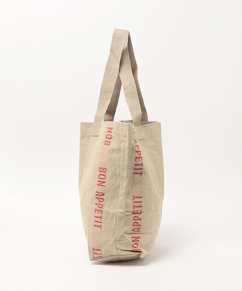Steven Alan（スティーブンアラン）の「＜Charvet Editions＞ Bon Appetit TOTE BAG/バッグ（トートバッグ・メンズ・ブラック/レッド・FREE）」の3枚目の写真